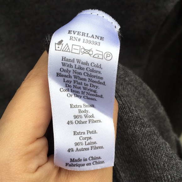 Everlane Gray Wool Sweater Size XS - Picture 5 of 5